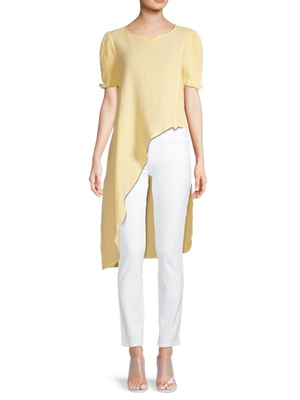 Patrizia Luca Sweetheart Asymmetric Tunic Top